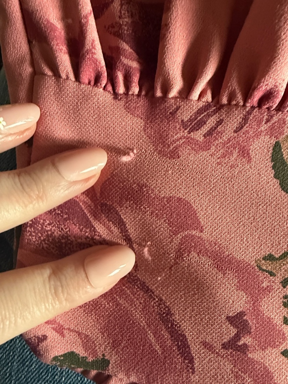 Vixen by Micheline Pitt Pink roses Vacation Midi Dress - Picture 5 of 5